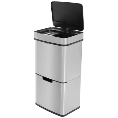 Artikelbild 3 für Hailo Öko Vario XL Mülleimer 50,0 l silber, schwarz, Artikelnummer 458579