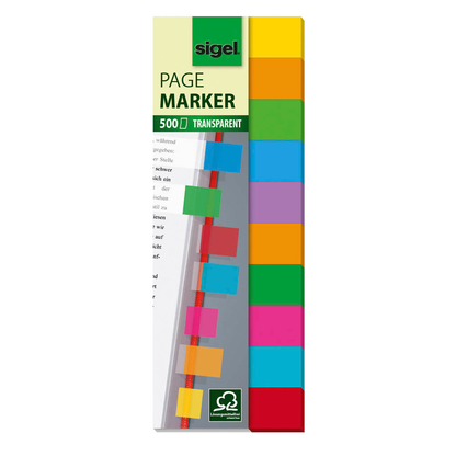 Artikelbild 21 für SIGEL Multicolor transparent Haftmarker farbsortiert 10x 50 Streifen, Artikelnummer 353134