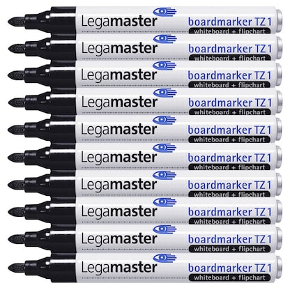 Artikelbild für Legamaster TZ 1 Whiteboard- und Flipchart-Marker schwarz 1,5 - 3,0 mm, 10 St., Artikelnummer 445991