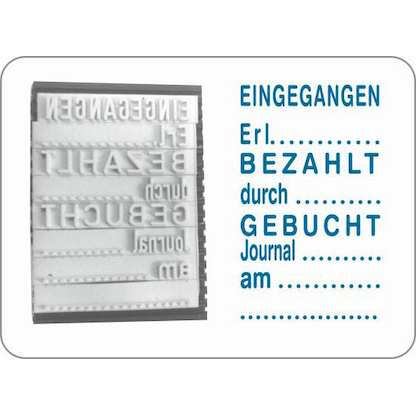Artikelbild 7 für trodat Datumstempel mit Text 5430/L PROFESSIONAL selbstfärbend blau rot, 1 St., Artikelnummer 442881