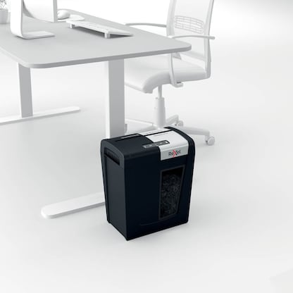 Artikelbild 7 für Rexel Secure MC6 Aktenvernichter mit Partikelschnitt P-5, 2 x 15 mm, bis 6 Blatt, schwarz, Artikelnummer 437192
