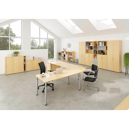 Artikelbild 5 für HAMMERBACHER Schiebetürenschrank Mirakel, V1753S/3/3/BS ahorn 2 Fachböden 120,0 x 40,0 x 110,0 cm, Artikelnummer 999413