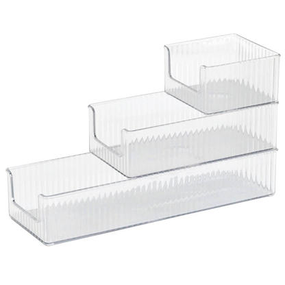 Artikelbild 2 für Zeller Schreibtisch-Organizer 3tlg-Set transparent Kunststoff 10,0 x 30,0 x 5,0 cm, Artikelnummer 685358