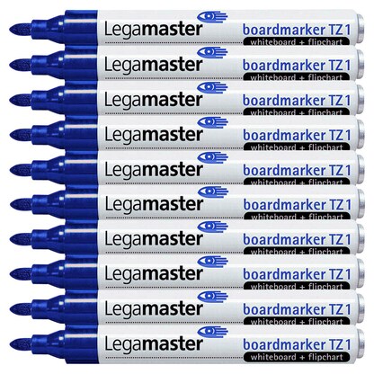 Artikelbild 8 für Legamaster TZ 1 Whiteboard- und Flipchart-Marker blau 1,5 - 3,0 mm, 10 St., Artikelnummer 446207