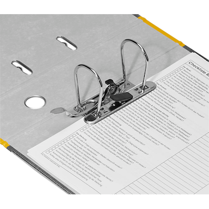 Artikelbild 5 für office discount Ordner gelb marmoriert Karton 8,0 cm DIN A4, Artikelnummer 501403