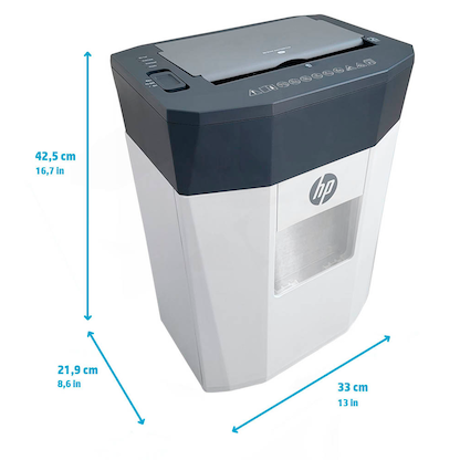 Artikelbild 6 für AKTION: HP OneShred Auto 80CC Aktenvernichter mit Partikelschnitt P-4, 4,3 x 12 mm, bis 80 Blatt, weiß, Artikelnummer 311938