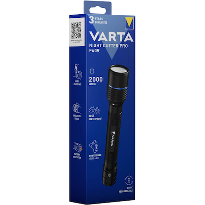 Artikelbild 3 für VARTA Night Cutter Pro F40R LED Taschenlampe schwarz 23,3 cm, 2000 Lumen, Artikelnummer 621577