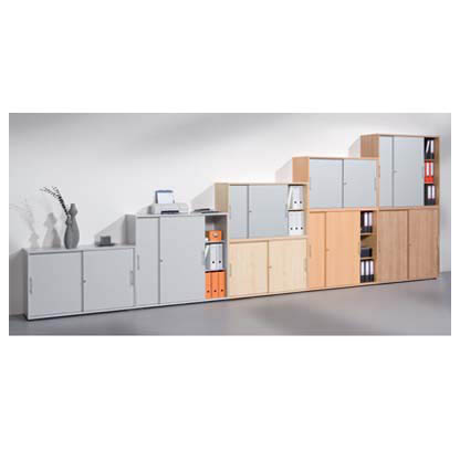 Artikelbild 5 für HAMMERBACHER Schiebetürenschrank, V1752S/5/5/RE lichtgrau 1 Fachboden 120,0 x 40,0 x 74,8 cm, Artikelnummer 977876