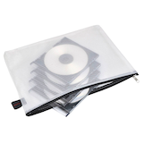 Artikelbild 1 für FolderSys Reißverschlussbeutel transparent/schwarz 0,15 mm, 1 St., Artikelnummer 641829