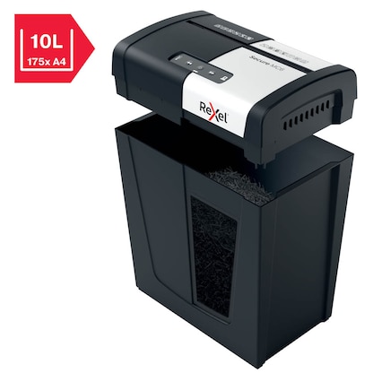 Artikelbild 8 für Rexel Secure MC6 Aktenvernichter mit Partikelschnitt P-5, 2 x 15 mm, bis 6 Blatt, schwarz, Artikelnummer 437192