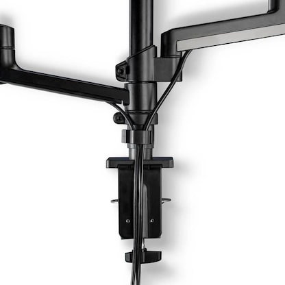 Artikelbild 9 für hama Monitor-Halterung 00004663 schwarz für 2 Monitore, Tischklemme, Artikelnummer 388118