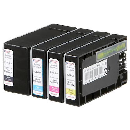 Artikelbild 4 für edding EDD-530 schwarz, cyan, magenta, gelb Druckerpatronen kompatibel zu Canon PGI-1500 XL BK/C/M/Y, 4er-Set, Artikelnummer 346112