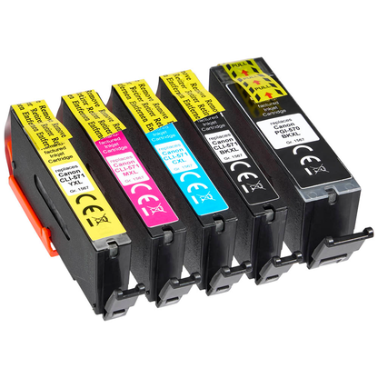Artikelbild 3 für office discount pigmentschwarz, schwarz, cyan, magenta, gelb Druckerpatronen kompatibel zu Canon PGI-570XL PGBK, CLI-571XL BK/C/M/Y , 5er-Set, Artikelnummer 576997