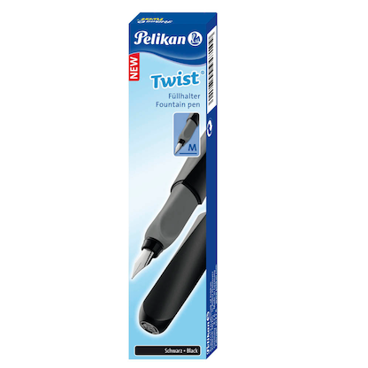 Artikelbild 5 für Pelikan Twist Patronenfüller schwarz M (mittel), Artikelnummer 425809
