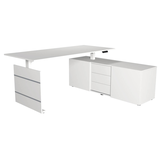 Artikelbild 1 für Kerkmann Move 3 elektrisch höhenverstellbarer Schreibtisch weiß rechteckig, Wangen-Gestell weiß 180,0 x 80,0 cm, Artikelnummer 814436