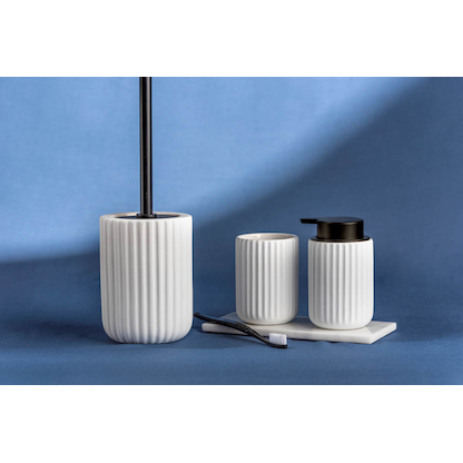 Artikelbild 2 für WENKO WC-Garnitur Belluno weiß Stein, Artikelnummer 814671