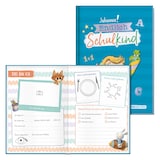 Artikelbild 1 für Häfft® Verlag Freundebuch Endlich Schulkind DIN A5 liniert, blau Hardcover 48 Seiten, Artikelnummer 590867