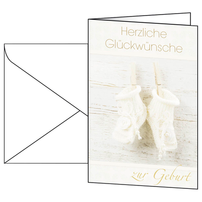 Artikelbild für 10 SIGEL Glückwunschkarten Baby DIN A6, Artikelnummer 292591