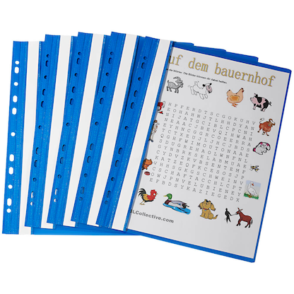 Artikelbild für 5 Lands Schnellhefter Kunststoff blau DIN A4, Artikelnummer 202587