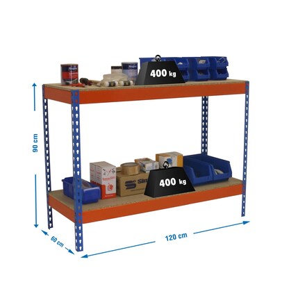 Artikelbild 2 für Simonrack Werkbank SIMONWORK BASIC 2 orange, blau 120,0 x 60,0 x 90,0 cm, Artikelnummer 980692