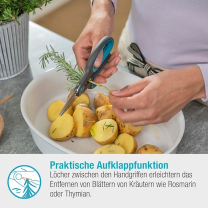 Artikelbild 6 für GARDENA Kräuterschere HerbCut türkis, schwarz 17,3 cm, Artikelnummer 211858