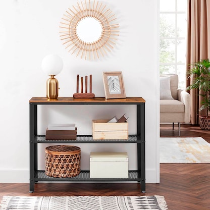 Artikelbild 3 für VASAGLE Konsolentisch braun 101,5 x 35,0 x 80,0 cm, Artikelnummer 291276