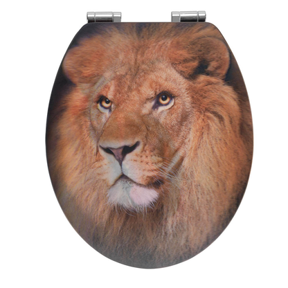 Artikelbild 3 für WENKO WC-Sitz mit Absenkautomatik Lion braun, Artikelnummer 812832