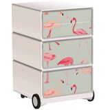 Artikelbild 1 für PAPERFLOW easyBox Tropical Rollcontainer weiß, bunt 4 Auszüge 39,0 x 43,6 x 64,2 cm, Artikelnummer 215329