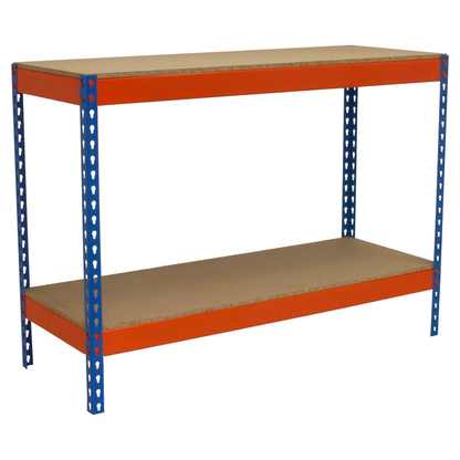 Artikelbild 3 für Simonrack Werkbank SIMONWORK BASIC 2 orange, blau 120,0 x 60,0 x 90,0 cm, Artikelnummer 980692