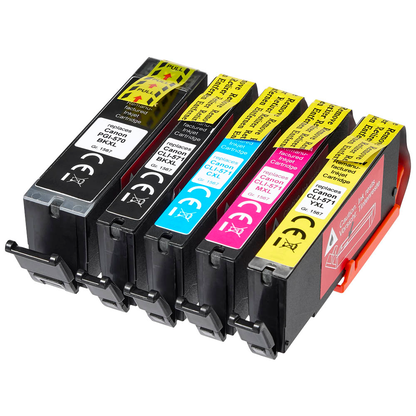 Artikelbild 4 für office discount pigmentschwarz, schwarz, cyan, magenta, gelb Druckerpatronen kompatibel zu Canon PGI-570XL PGBK, CLI-571XL BK/C/M/Y , 5er-Set, Artikelnummer 576997