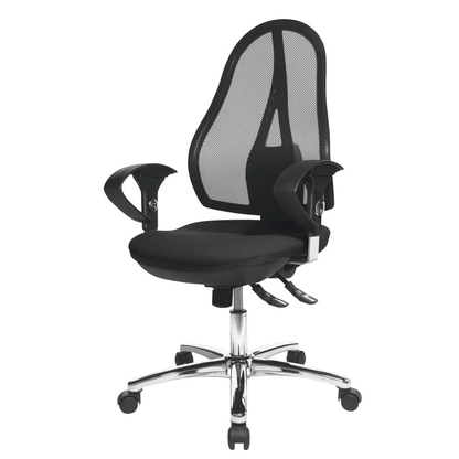 Artikelbild 2 für Topstar Bürostuhl Open Point SY Deluxe, OP290UG20 Stoff schwarz, Gestell chrom, Artikelnummer 514810