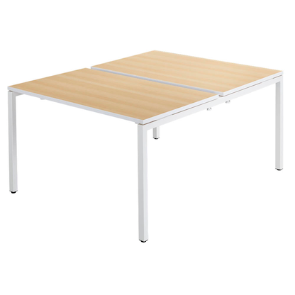 Artikelbild 6 für PAPERFLOW easyDesk Doppelschreibtisch buche rechteckig, 4-Fuß-Gestell weiß 120,0 x 166,0 cm, Artikelnummer 527782