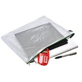 Artikelbild 1 für FolderSys Reißverschlussbeutel transparent/grün 0,15 mm, 1 St., Artikelnummer 641852