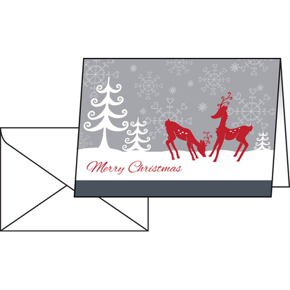 Artikelbild für 25 SIGEL Weihnachtskarten Red Deer DIN A6, Artikelnummer 489912