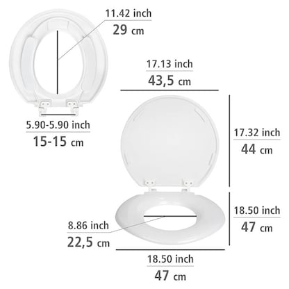 Artikelbild 6 für WENKO WC-Sitz mit Absenkautomatik Torino XXL weiß, Artikelnummer 815917
