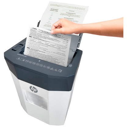 Artikelbild 13 für AKTION: HP OneShred Auto 80CC Aktenvernichter mit Partikelschnitt P-4, 4,3 x 12 mm, bis 80 Blatt, weiß, Artikelnummer 311938