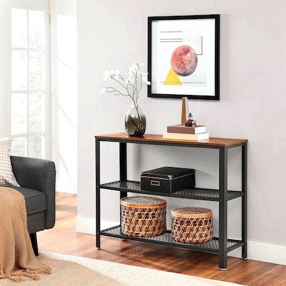 Artikelbild 4 für VASAGLE Konsolentisch braun 101,5 x 35,0 x 80,0 cm, Artikelnummer 291276