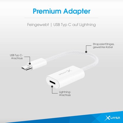 Artikelbild 3 für XLAYER USB C/Lightning Adapter, Artikelnummer 344386