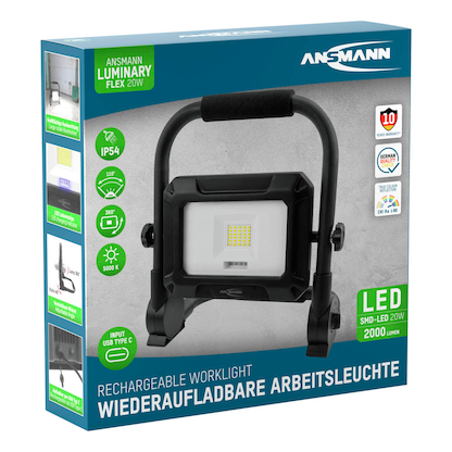 Artikelbild 4 für ANSMANN FL20W-R Akku-LED-Baustrahler schwarz 20 W, Artikelnummer 629166