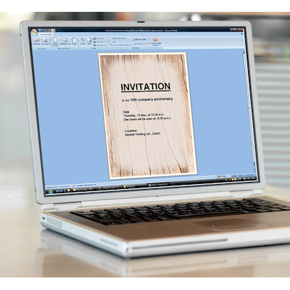 Artikelbild 3 für SIGEL Motivpapier Wood Motiv DIN A4 90 g/qm 50 Blatt, Artikelnummer 700423