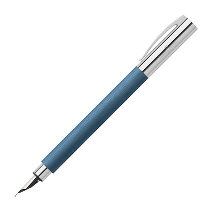 Artikelbild 2 für FABER-CASTELL Ambition Edelharz Patronenfüller blau/silber M (mittel), Artikelnummer 100379