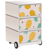 Artikelbild 1 für PAPERFLOW easyBox Tropical Rollcontainer weiß, bunt 4 Auszüge 39,0 x 43,6 x 64,2 cm, Artikelnummer 214716