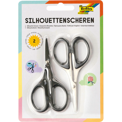 Artikelbild 16 für folia Silhouettenschere schwarz 10,5 cm, 2 St., Artikelnummer 690269