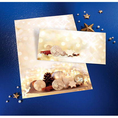 Artikelbild 4 für 25 SIGEL Weihnachtsbriefumschläge Zimtsterne DIN lang ohne Fenster, Artikelnummer 323725