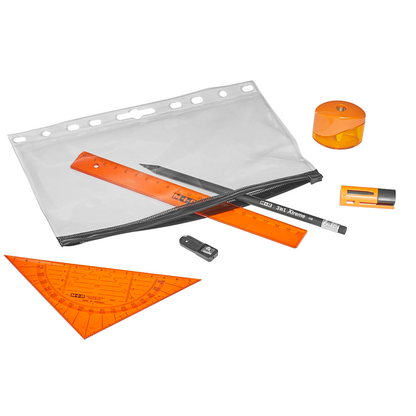 Artikelbild 3 für M + R Schreibset Schule neonorange orange, Artikelnummer 506480