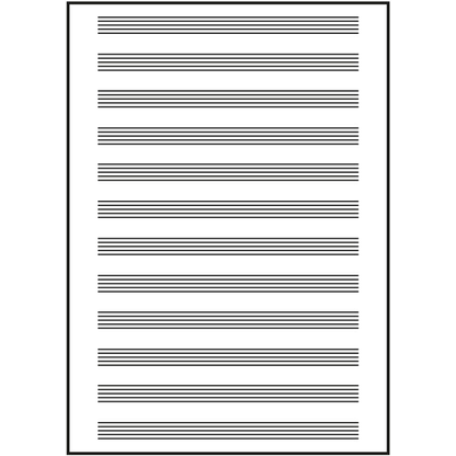 Artikelbild 6 für OXFORD Notenheft ohne Hilfslinien Lineatur 14 Notenlineatur DIN A4 ohne Rand, 8 Blatt, Artikelnummer 884421