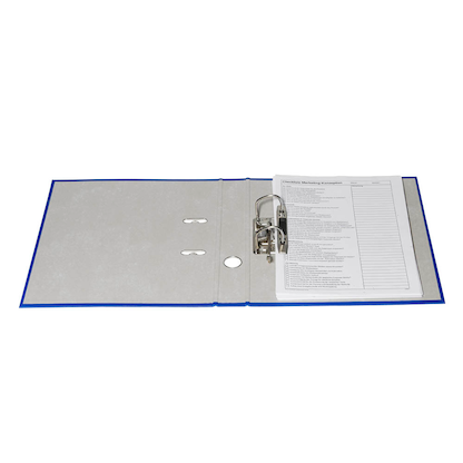 Artikelbild 4 für office discount Ordner blau Kunststoff 5,0 cm DIN A4, Artikelnummer 415091