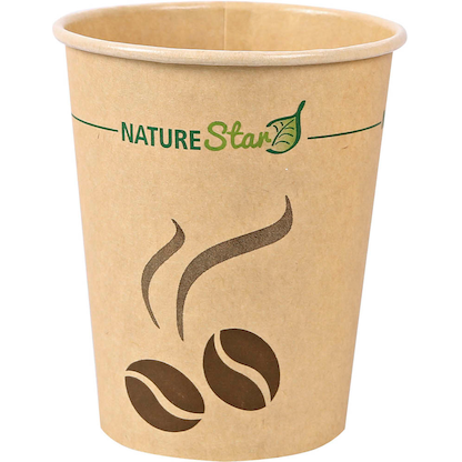 Artikelbild für 50 NATURE Star Einweg-Kaffeebecher Mocca 0,2 l, Artikelnummer 870192