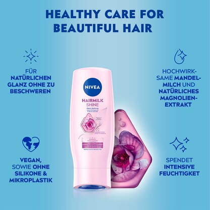 Artikelbild 3 für NIVEA HAIRMILK SHINE Spülung 200,0 ml, Artikelnummer 578159