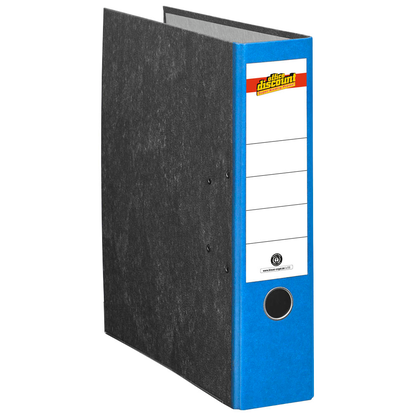 Artikelbild 2 für office discount Ordner blau marmoriert Karton 8,0 cm DIN A4, Artikelnummer 501437